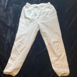 MESHKI WHITE JOGGERS